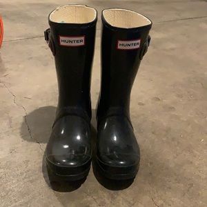 WOMENS BLACK HUNTER ORIGINAL SHORT BOOT